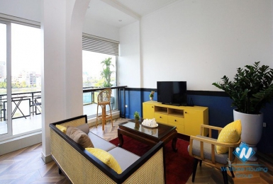 Two bedroom with lake view apartment for lease in Tu Hoa st, Tay Ho